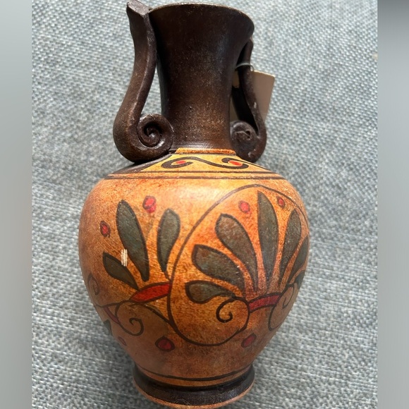 Vintage vase The bull-leaping fresco original Greek pottery vase hand painted - Picture 4 of 13